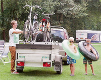 Saris Anhänger Typ Speedy mit Fahrradträgern